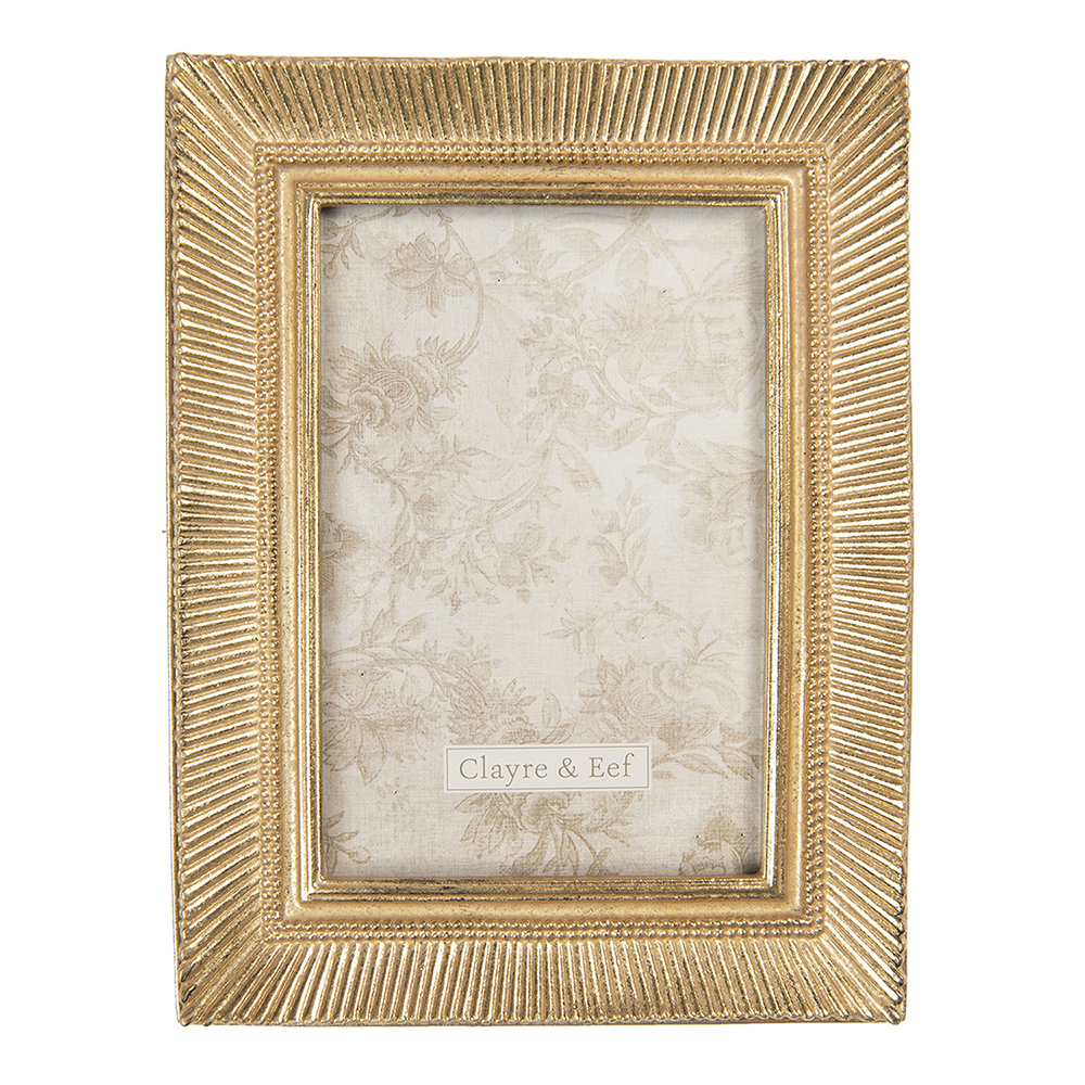 [2F0762] Bilderrahmen Goldfarbig 15x2x20 cm / 10x15 cm