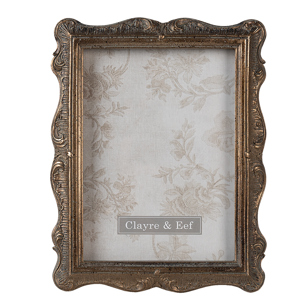 [2F0828] Picture Frame Gold colored 17x2x22 cm / 13x18 cm