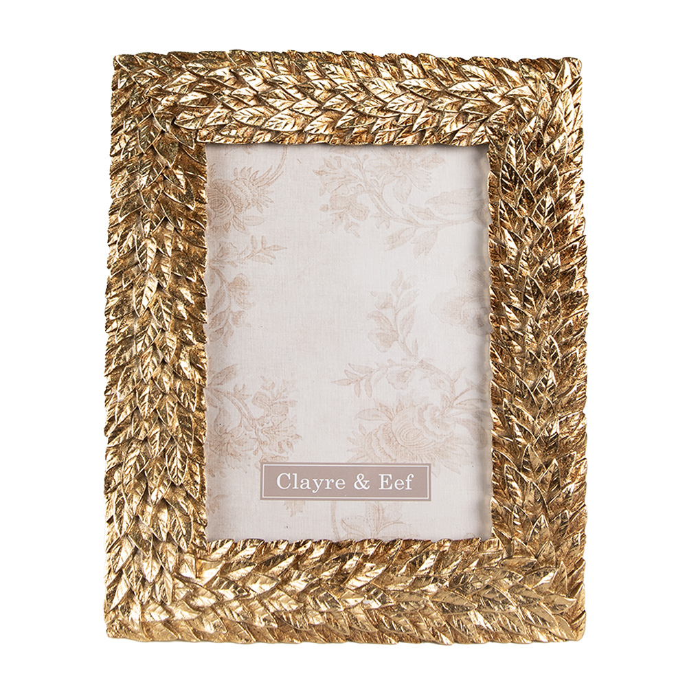[2F0947] Bilderrahmen Goldfarbig 19x2x24 cm / 13x18 cm