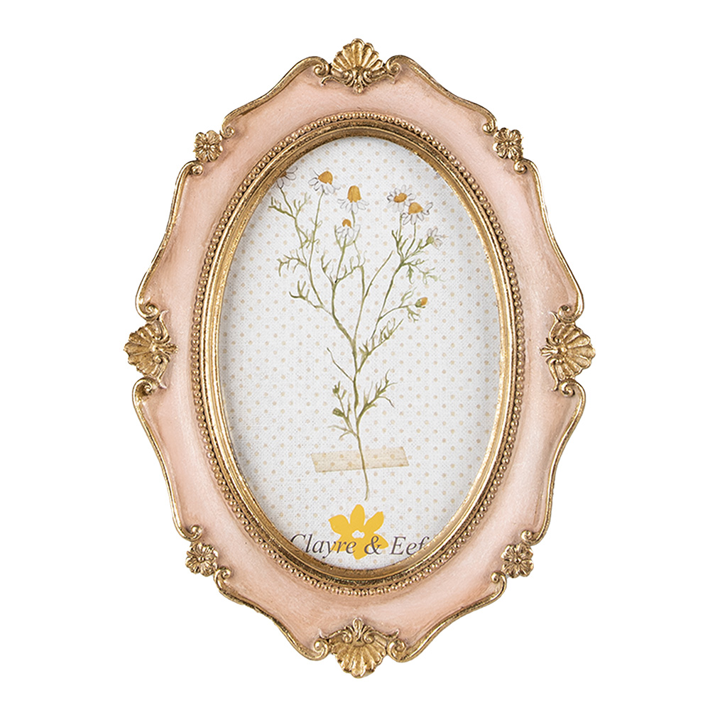 [2F0994] Cadre photo Rose 15x2x20 cm / 10x15 cm