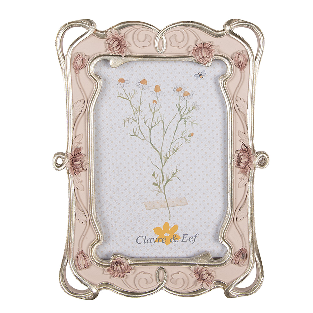 [2F1055] Bilderrahmen Rosa 16x2x21 cm / 10x15 cm