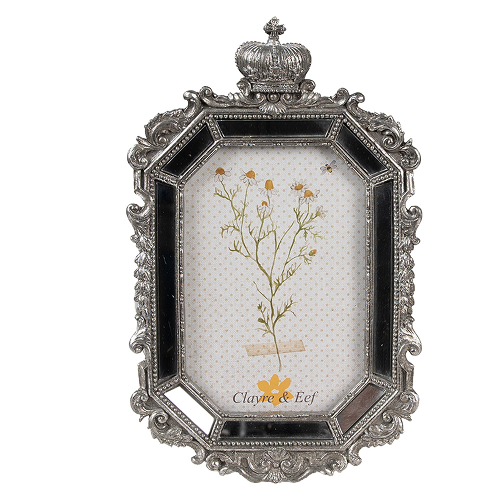 [2F1110] Picture Frame Silver colored 15x3x24 cm / 10x15 cm