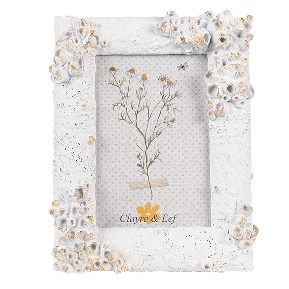 [2F1138] Cadre photo Blanc 16x3x21 cm / 10x15 cm