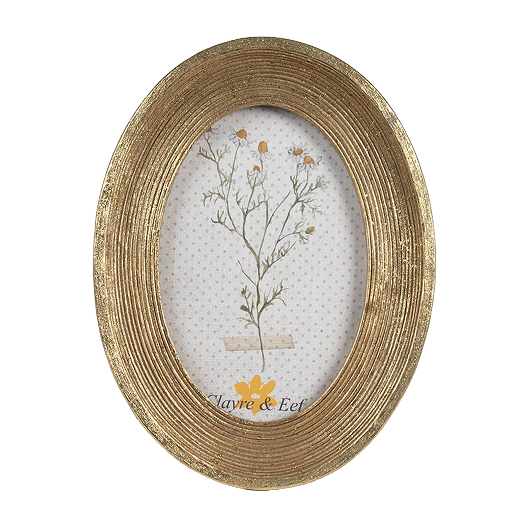 [2F1139] Bilderrahmen Goldfarbig 15x2x20 cm / 10x15 cm