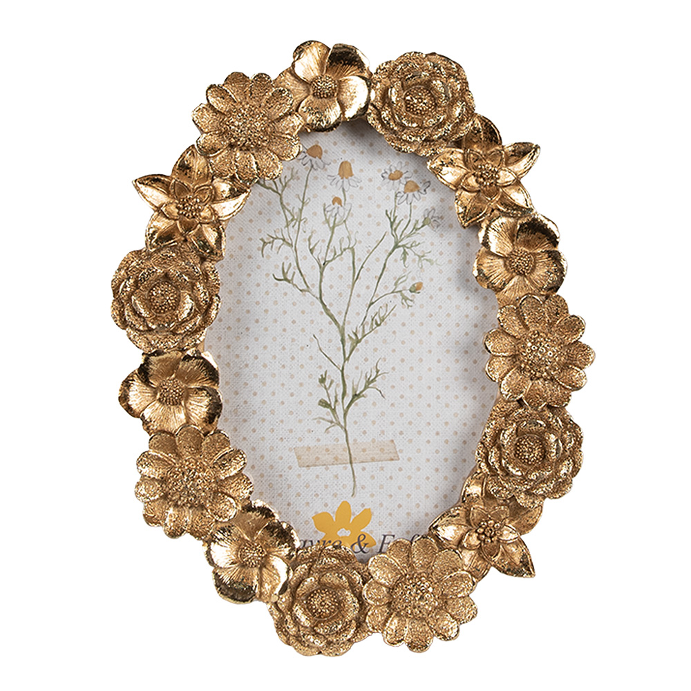[2F1156] Bilderrahmen Goldfarbig 15x2x19 cm / 10x15 cm