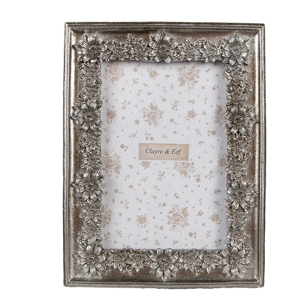 [2F1181] Bilderrahmen Silberfarbig 15x2x20 cm / 10x15 cm