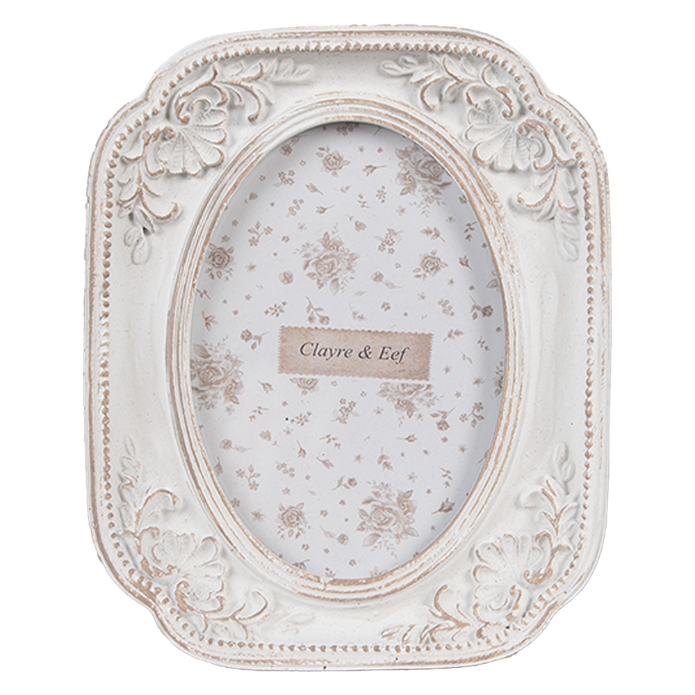 [2F1187] Cadre photo Blanc 10x2x12 cm / 6x9 cm
