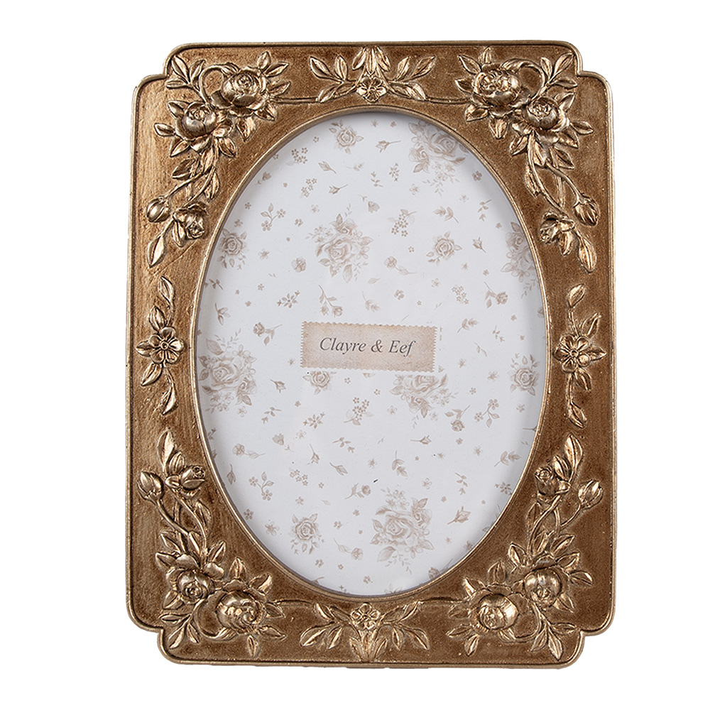 [2F1189] Cornice Foto Oro 14x2x19 cm / 10x15 cm