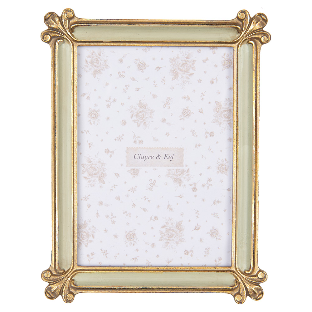 [2F1203] Cadre photo Couleur or Vert 18x2x23 cm / 13x18 cm