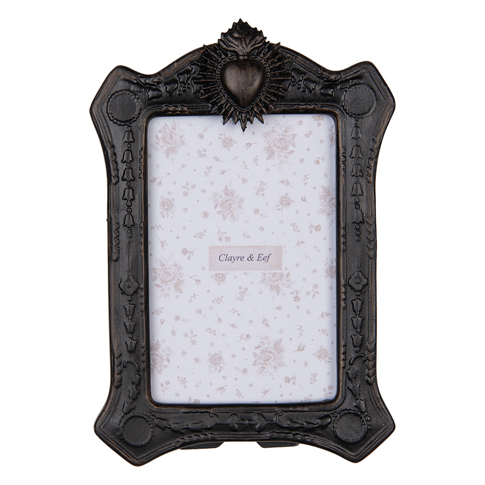 [2F1216] Cadre photo Noir Couleur or 15x3x22 cm / 10x15 cm