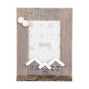 Cornice foto Marrone Bianco 16x3x21 cm / 10x15 cm