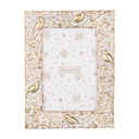 Bilderrahmen Goldfarbig Weiß 15x2x20 cm / 10x15 cm