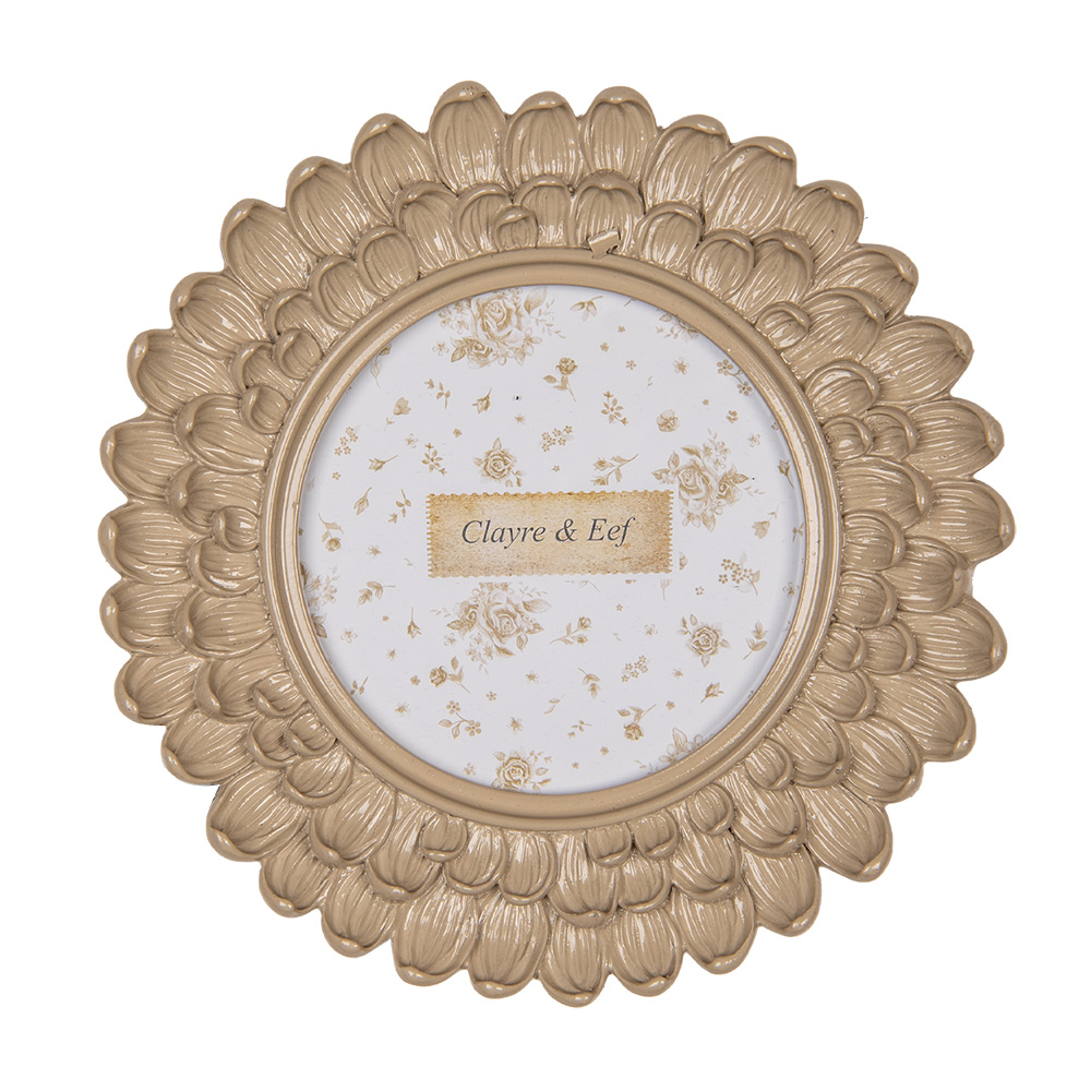 Cornice foto Beige Ø 17x3 cm / Ø 10 cm