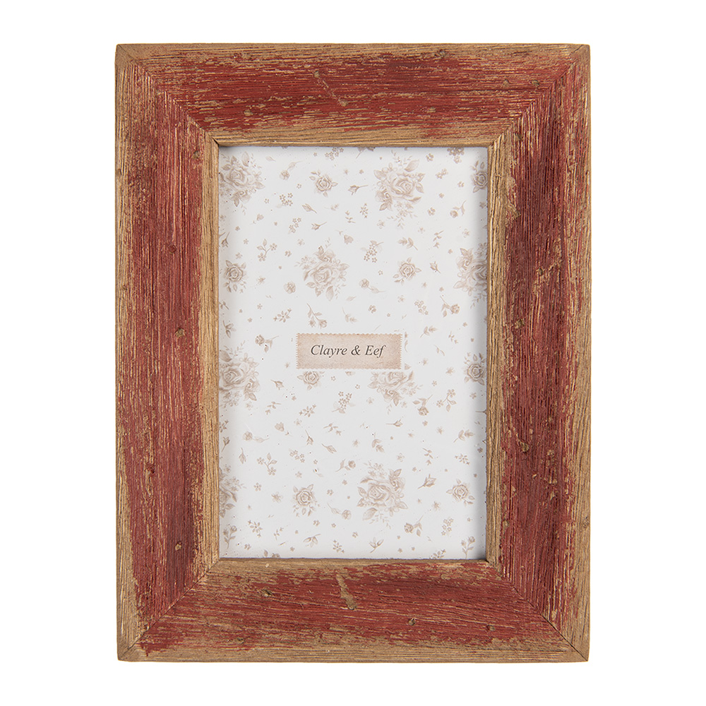 [2F1294] Cornice Foto Marrone Rosso 16x2x21 cm / 10x15 cm