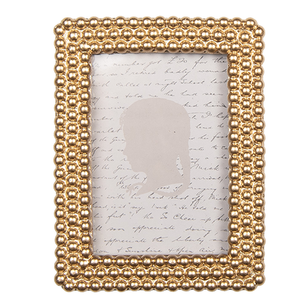 [2F1329] Bilderrahmen Goldfarbig 9x2x11 cm / 6x9 cm