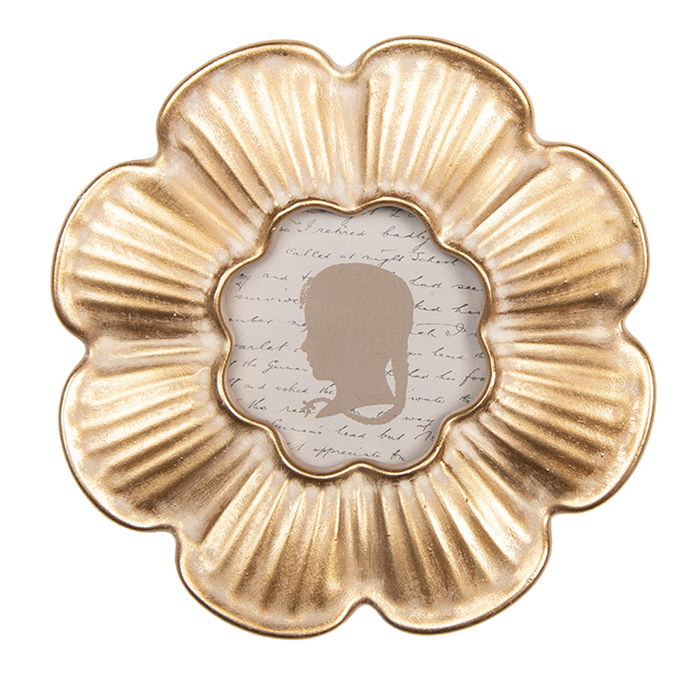 [2F1332] Bilderrahmen Goldfarbig Ø 15x2 cm / Ø 8 cm