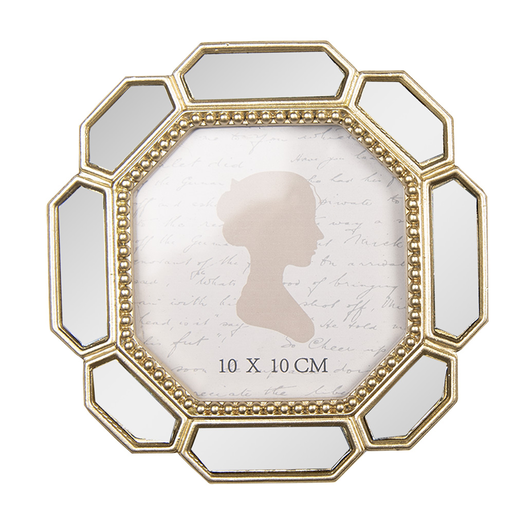 [2F1334] Cadre photo Couleur or 15x2x15 cm / 10x10 cm
