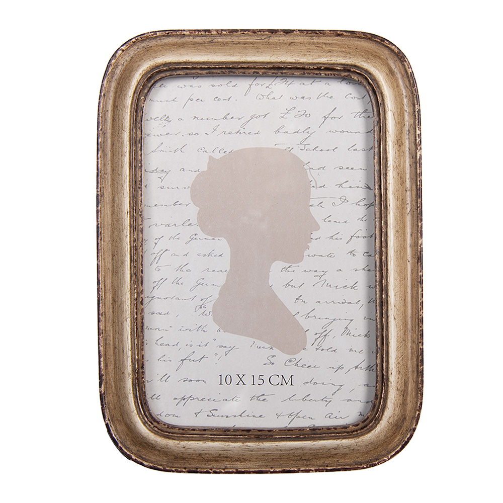 [2F1335] Picture Frame Beige Brown 14x2x19 cm / 10x15 cm