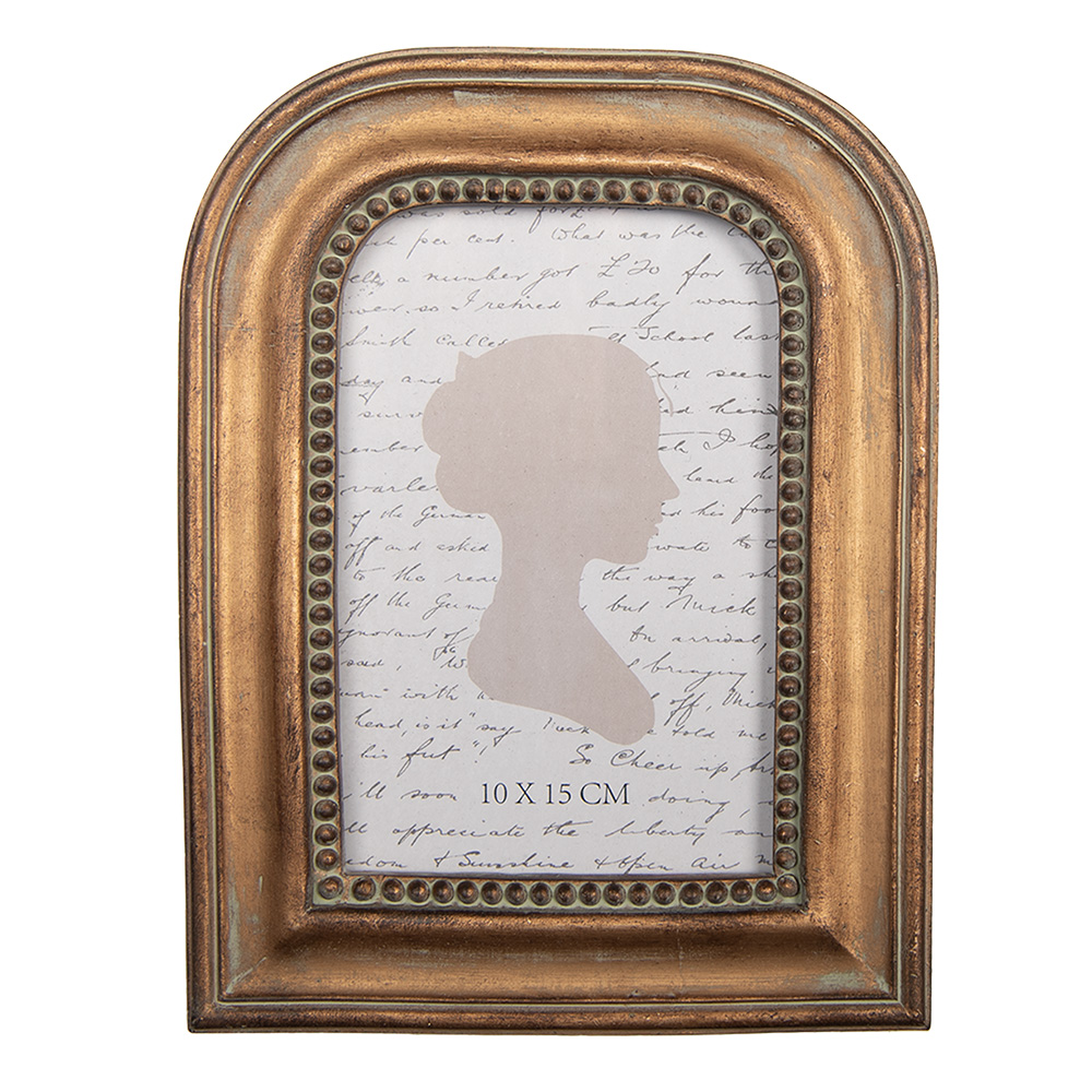 [2F1339] Cadre photo Couleur or 16x2x21 cm / 10x15 cm