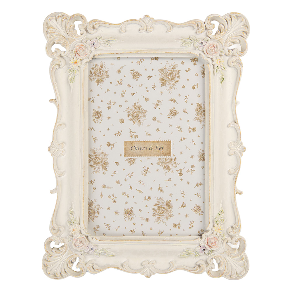 [2F1371S] Cadre photo Blanc 16x2x21 cm / 10x15 cm