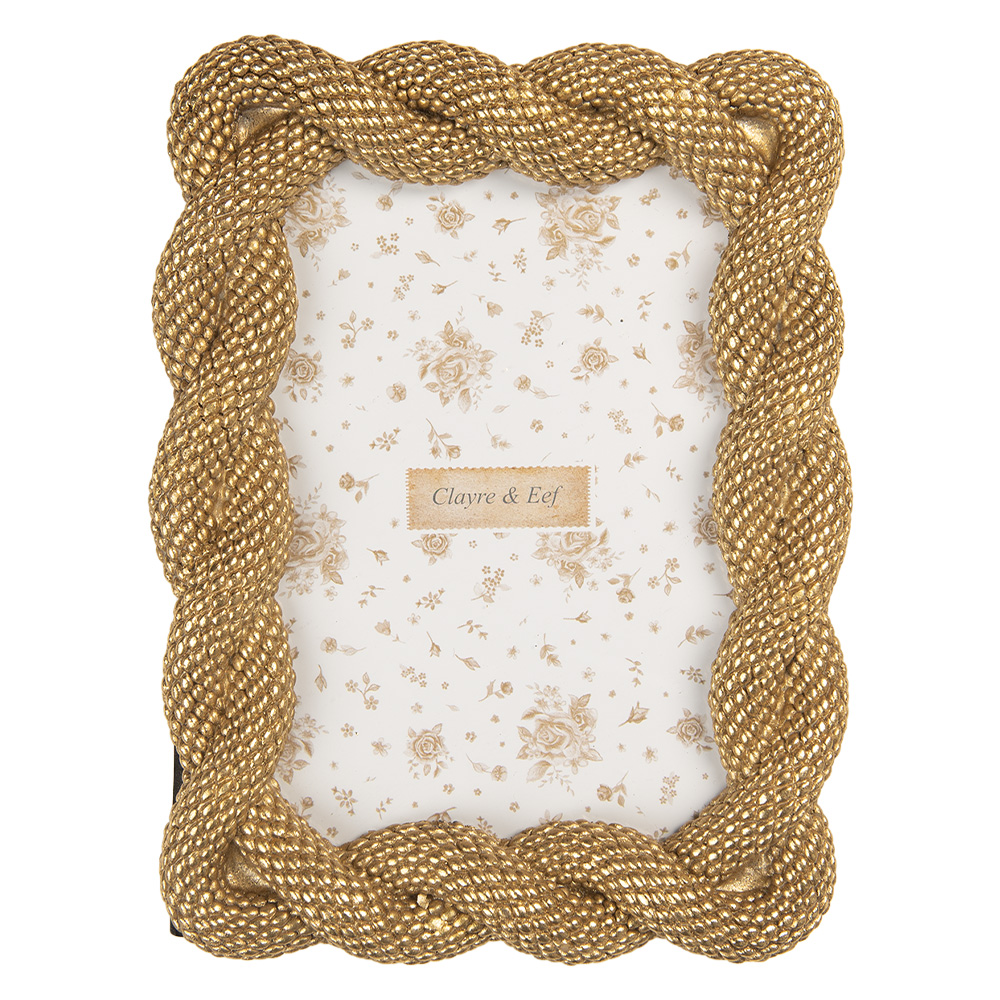Bilderrahmen Goldfarbig 14x2x19 cm / 10x15 cm