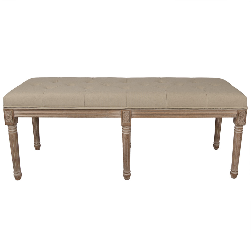 [50788] Sofa Braun Beige 122x41x49 cm