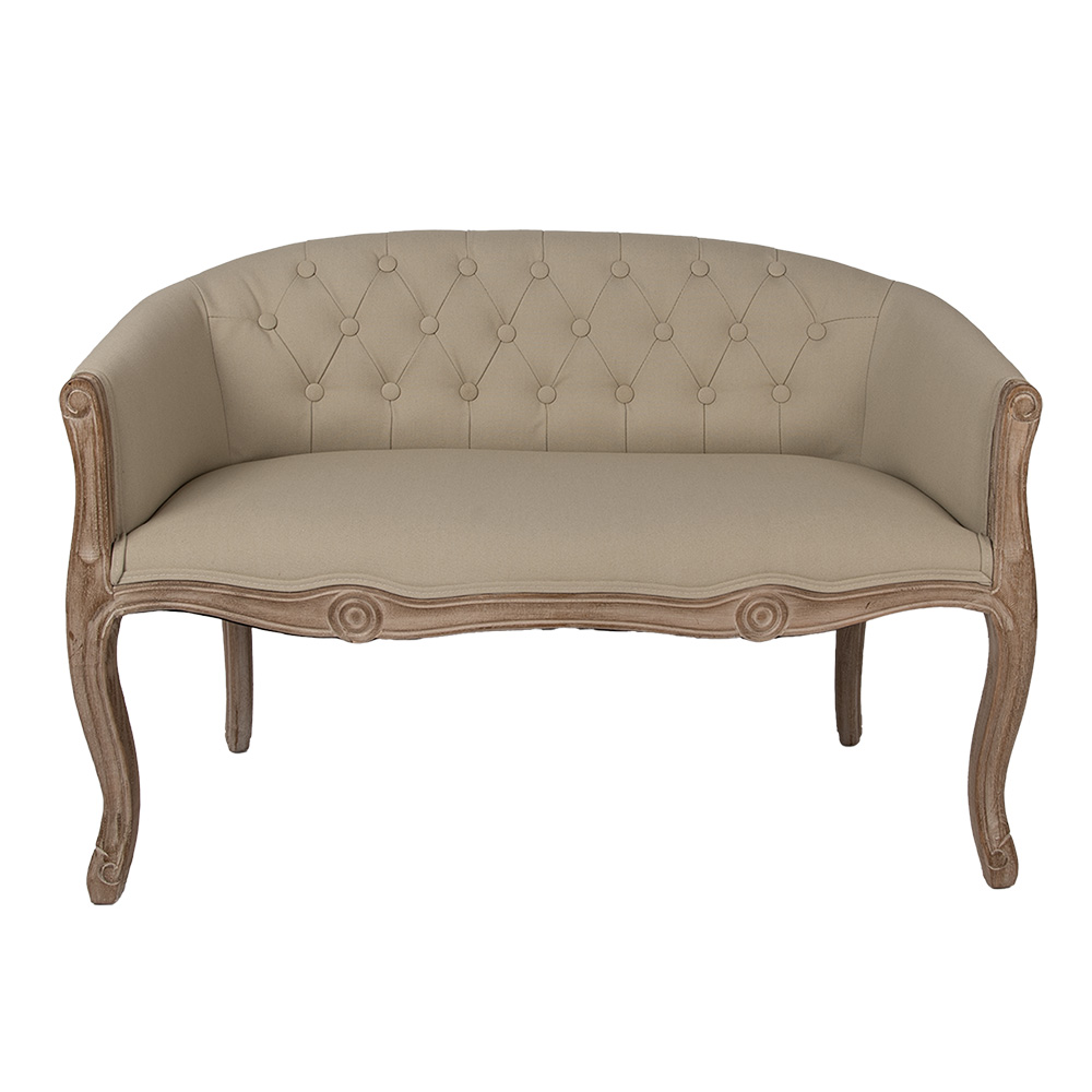 [50794] Canapé Marron Beige 104x55x70 cm