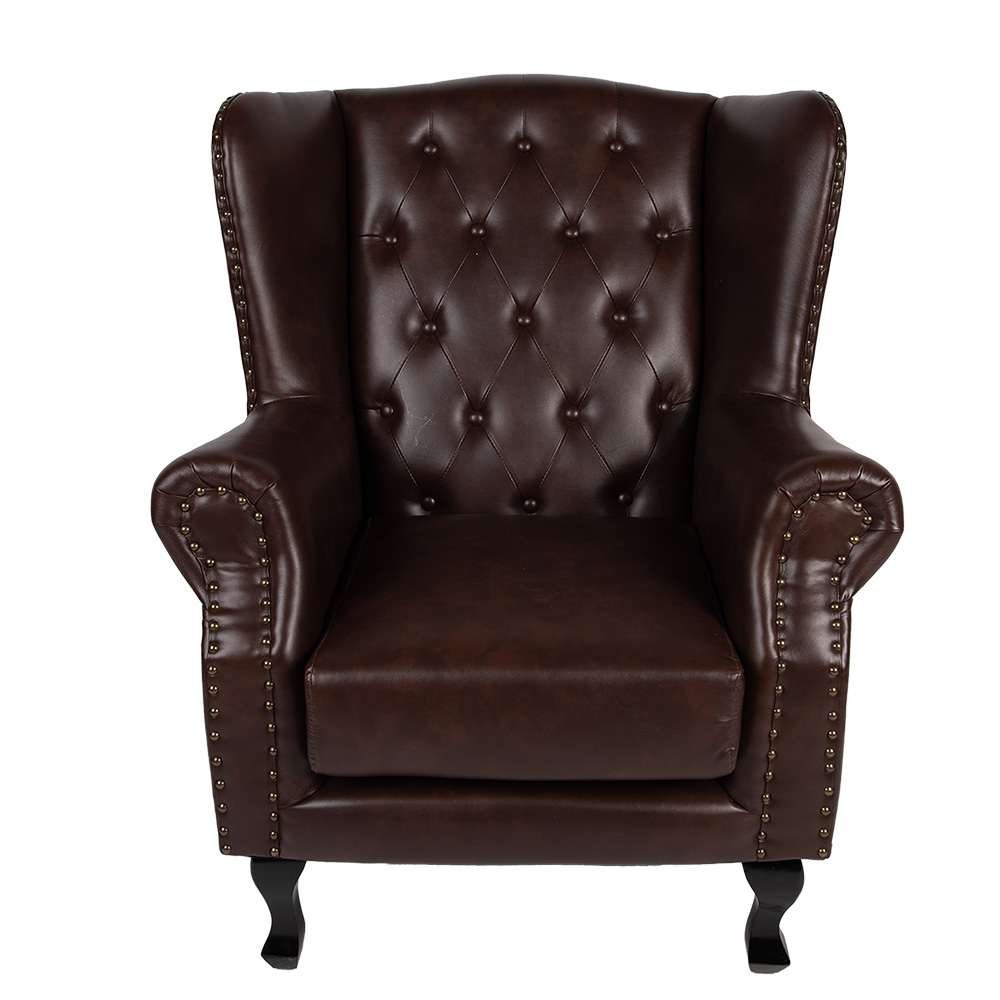 [50800] Poltrona con bracciolo Marrone 82x74x102 cm