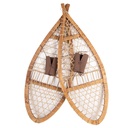 Dekoration Schneeschuhe (2) Braun 106x39x8 cm