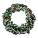 Christmas Decoration Wreath Green Red Ø 75x14 cm