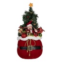 Dekoration Weihnachtsbaum mit LED Rot Ø 30x70 cm / 3xAA