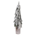 Artificial Christmas tree Green White Ø 18x57 cm