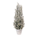 Albero di Natale artificiale Verde Bianco Ø 27x70 cm
