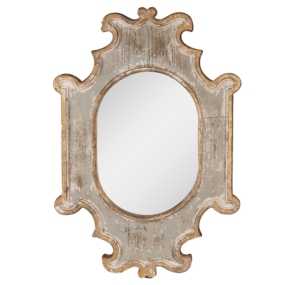 Specchio Beige Grigio Golor oro 51x3x75 cm