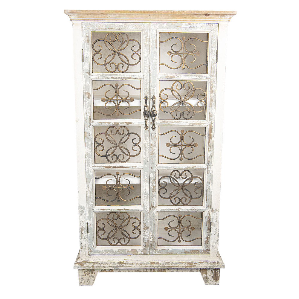 [5H0401] Kleiderschrank Weiß 74x37x131 cm