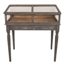 Sidetable Display Case Grey 80x46x85 cm