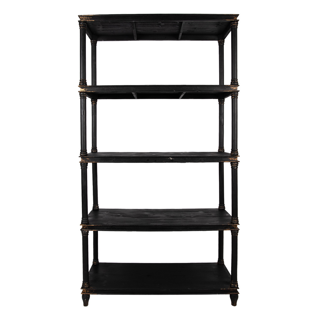 [5H0748Z] Cabinet Black 110x40x210 cm