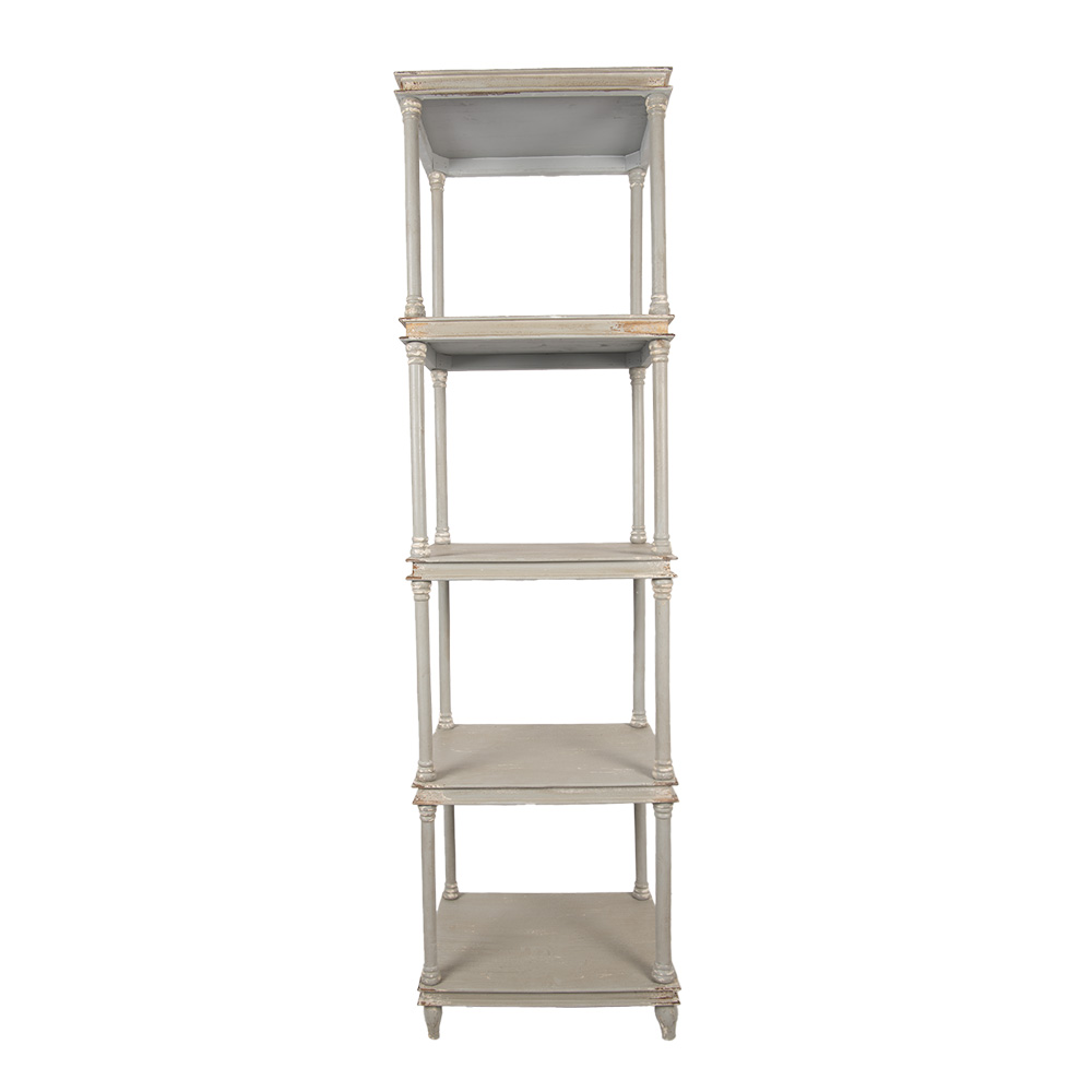 [5H0749G] Schrank Grau 55x40x210 cm