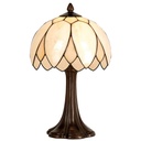 Wall Lamp Tiffany Beige, Brown Ø 25x42 cm E14/max 1x60W
