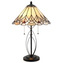 Lampe de table Tiffany Beige, Marron Ø 40x60 cm E27/max 2x60W