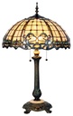 Lampada parete Tiffany Beige, Blu Ø 50x80 cm E27/max 2x60W