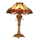 Wall Lamp Tiffany Red, Beige Ø 40x53 cm E27/max 2x60W