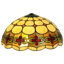 Lampenschirm Tiffany Beige, Rot Ø 50x28 cm