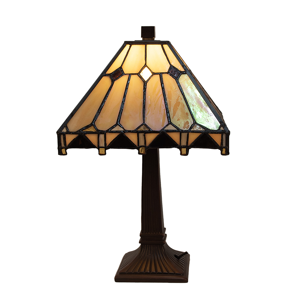 [5LL-5452] Lampe de table Tiffany 23x23x38 cm E14/max 1x40W