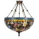 Pendant Lamp Tiffany Blue, Beige Ø 70x75 cm E27/max 6x60W