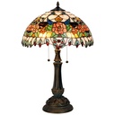 Wall Lamp Tiffany Red, Green Ø 41x67 cm E27/max 2x60w