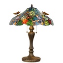 Lampe de table Tiffany Bleu, Vert, Rouge Ø 52x65 cm E27/max 2x60W