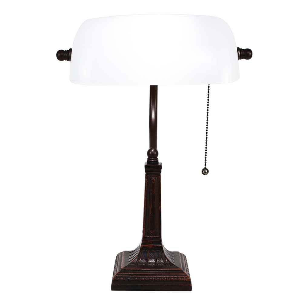 [5LL-5686] Lampada da Tavolo Bianco 26x16x40 cm E27/max 1x40W