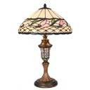 Wall Lamp Tiffany Beige, Pink Ø 40x60 cm E27/max 2x60W