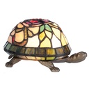 Tiffany Tischlampe Braun, Rot, Gelb 22x15x13 cm E14/max 1x15W